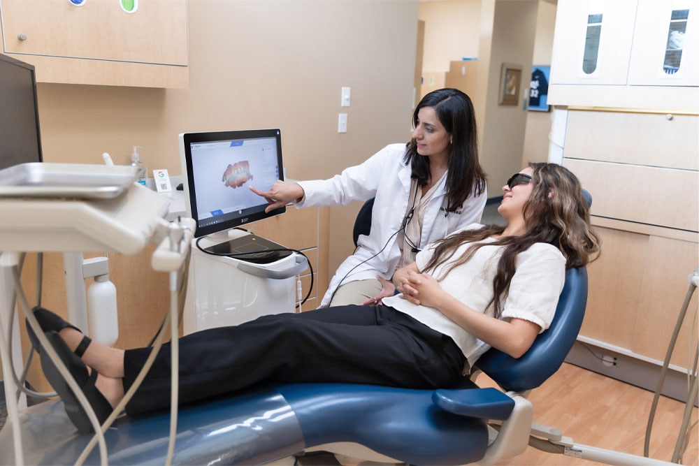 Dr. Hetal Trivedi with patient